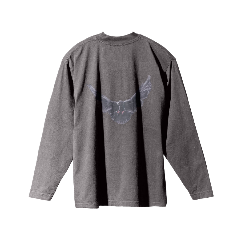 Yeezy Gap Balenciaga Dove Longsleeve Tee Dark Grey LC