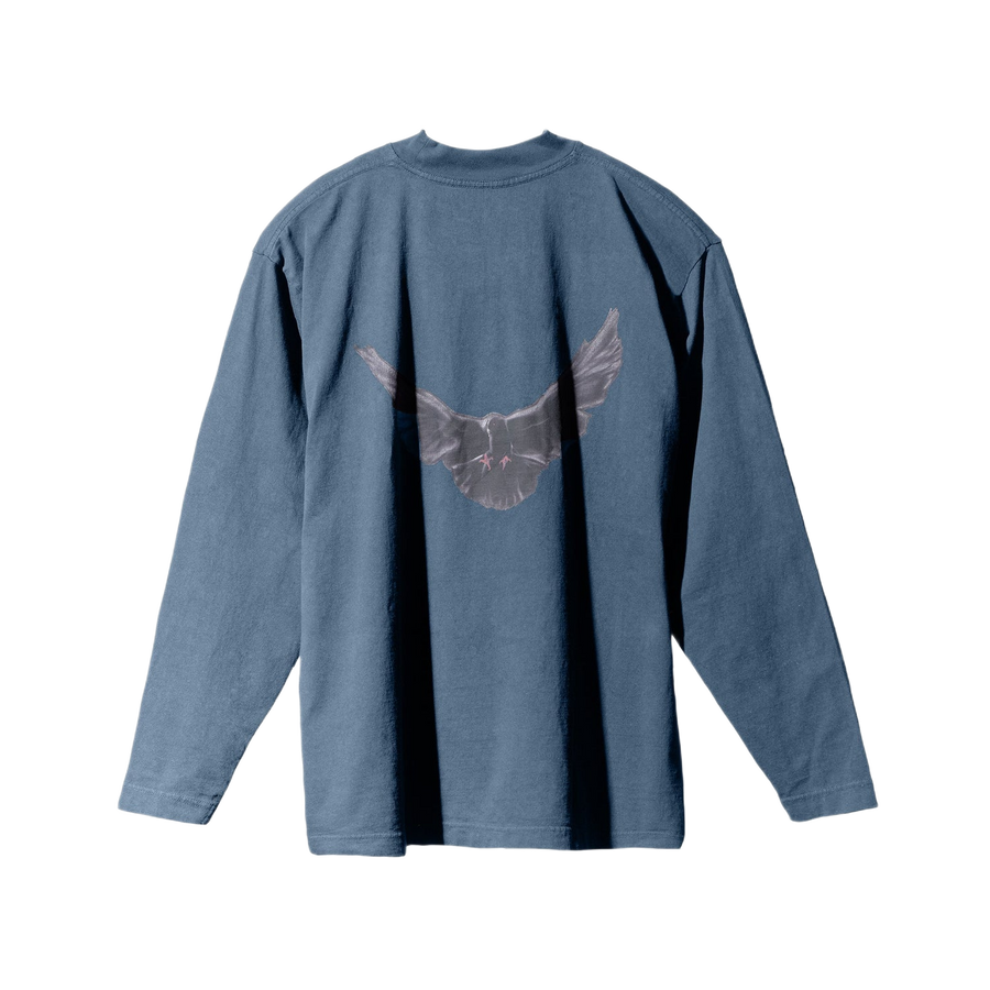 Yeezy Gap Balenciaga Dove Longsleeve Tee Dark Blue LC