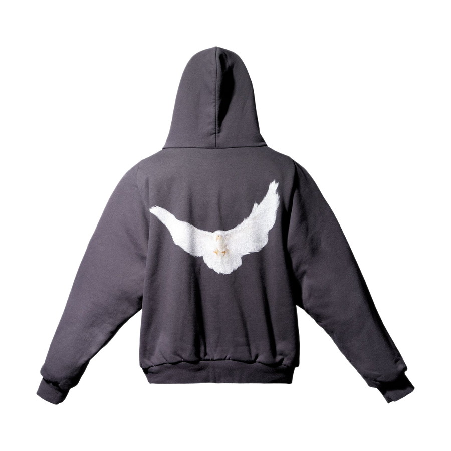 Yeezy Gap Balenciaga Dove Shrunken Hoodie Black LC