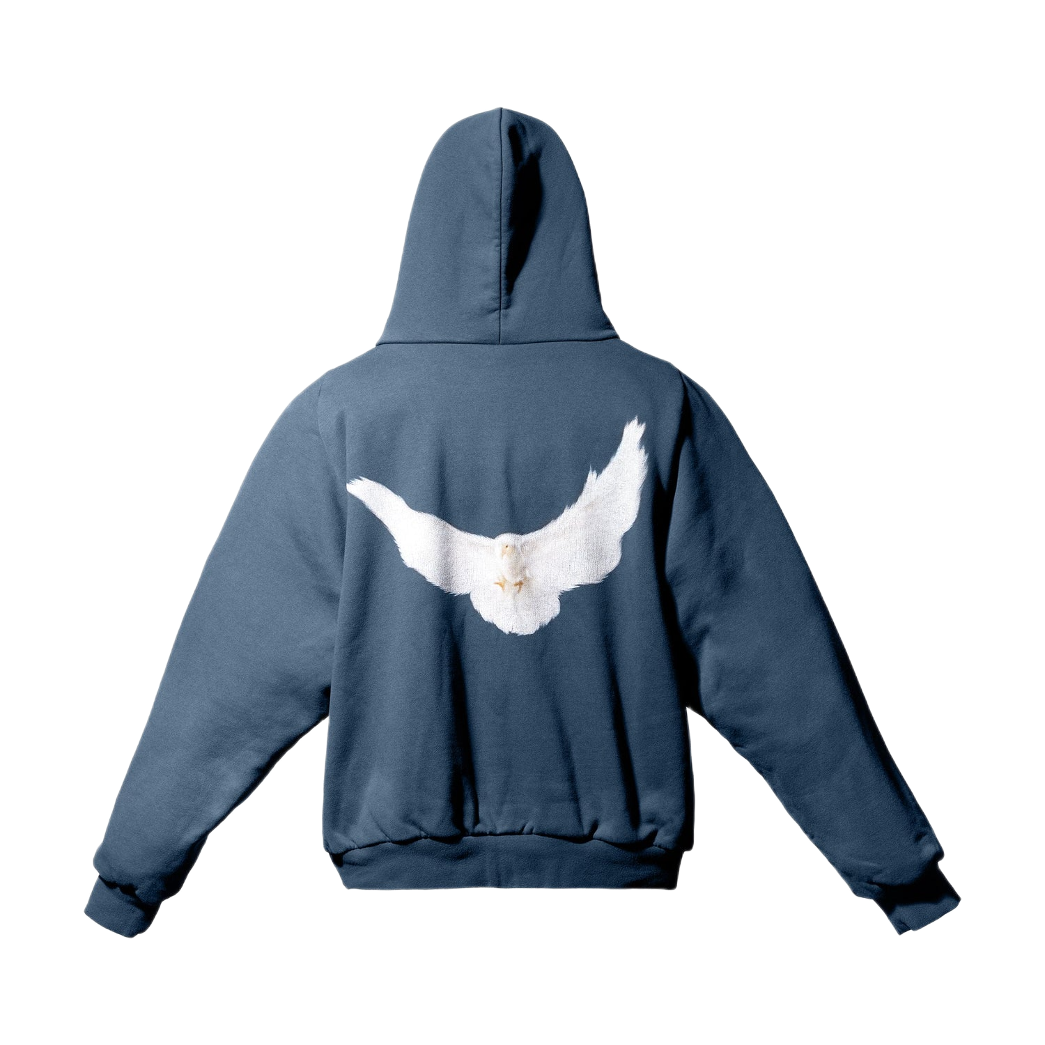 Yeezy Gap Balenciaga Dove Shrunken Hoodie Dark Blue