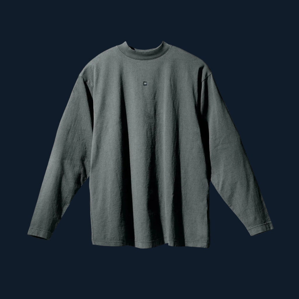 Yeezy Gap Balenciaga Logo Longsleeve Dark Green