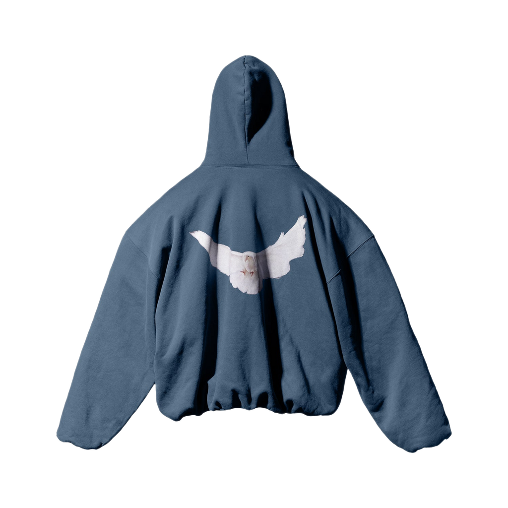Yeezy Gap Balenciaga Dove Hoodie Dark Blue LC