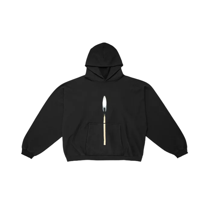 Yeezy Donda 2 Lit Match Hoodie Black (Imperfect)