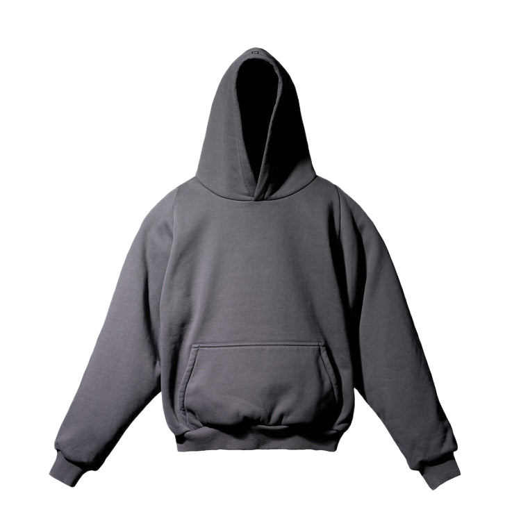 Yeezy Gap Balenciaga Logo Shrunken Hoodie Black