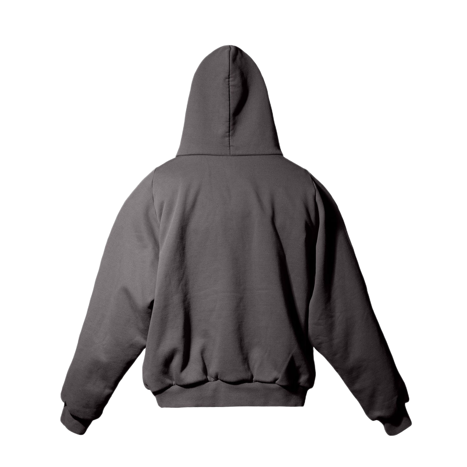 Yeezy Gap Balenciaga Shrunken Logo Hoodie Dark Grey