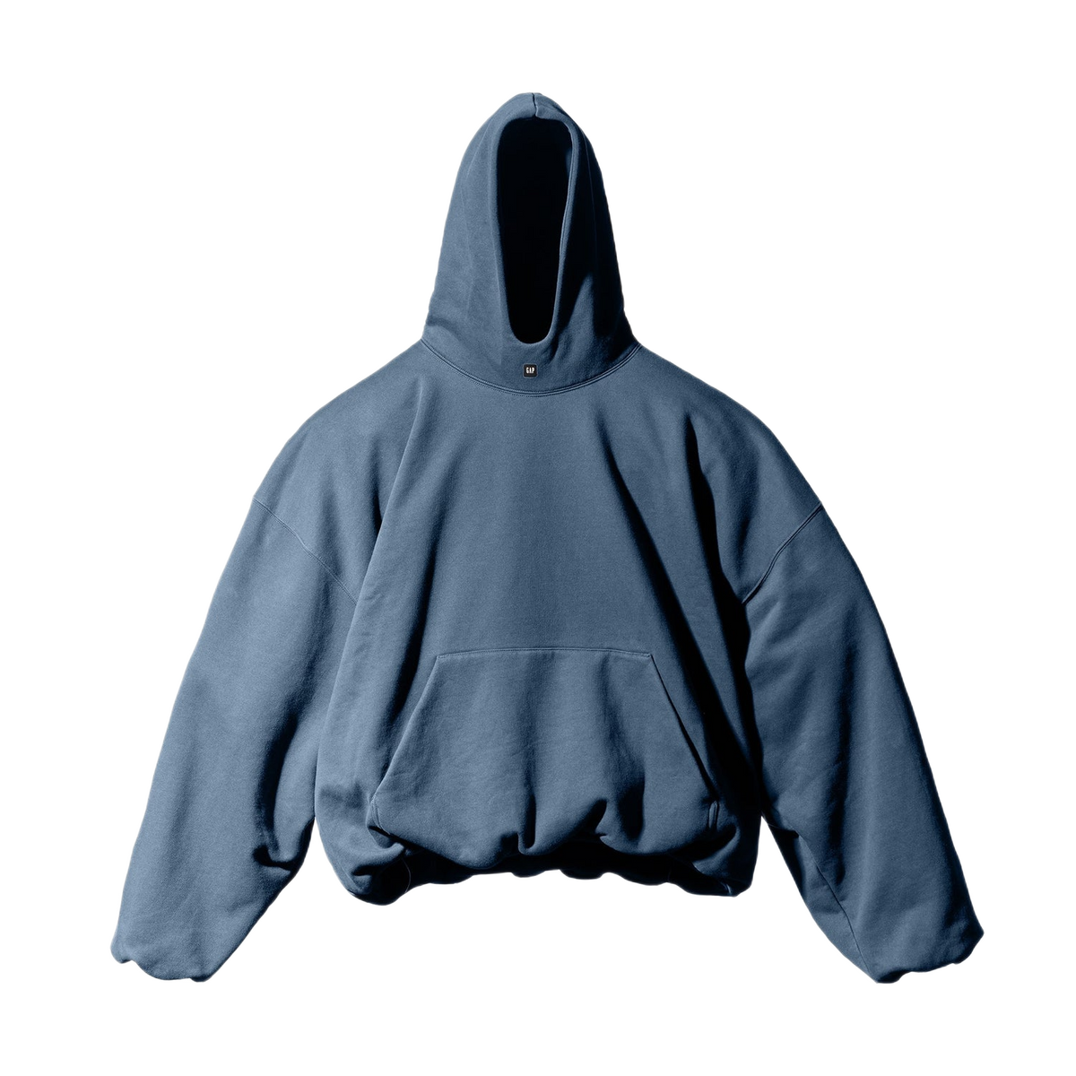 Yeezy Gap Balenciaga Logo Hoodie Dark Blue