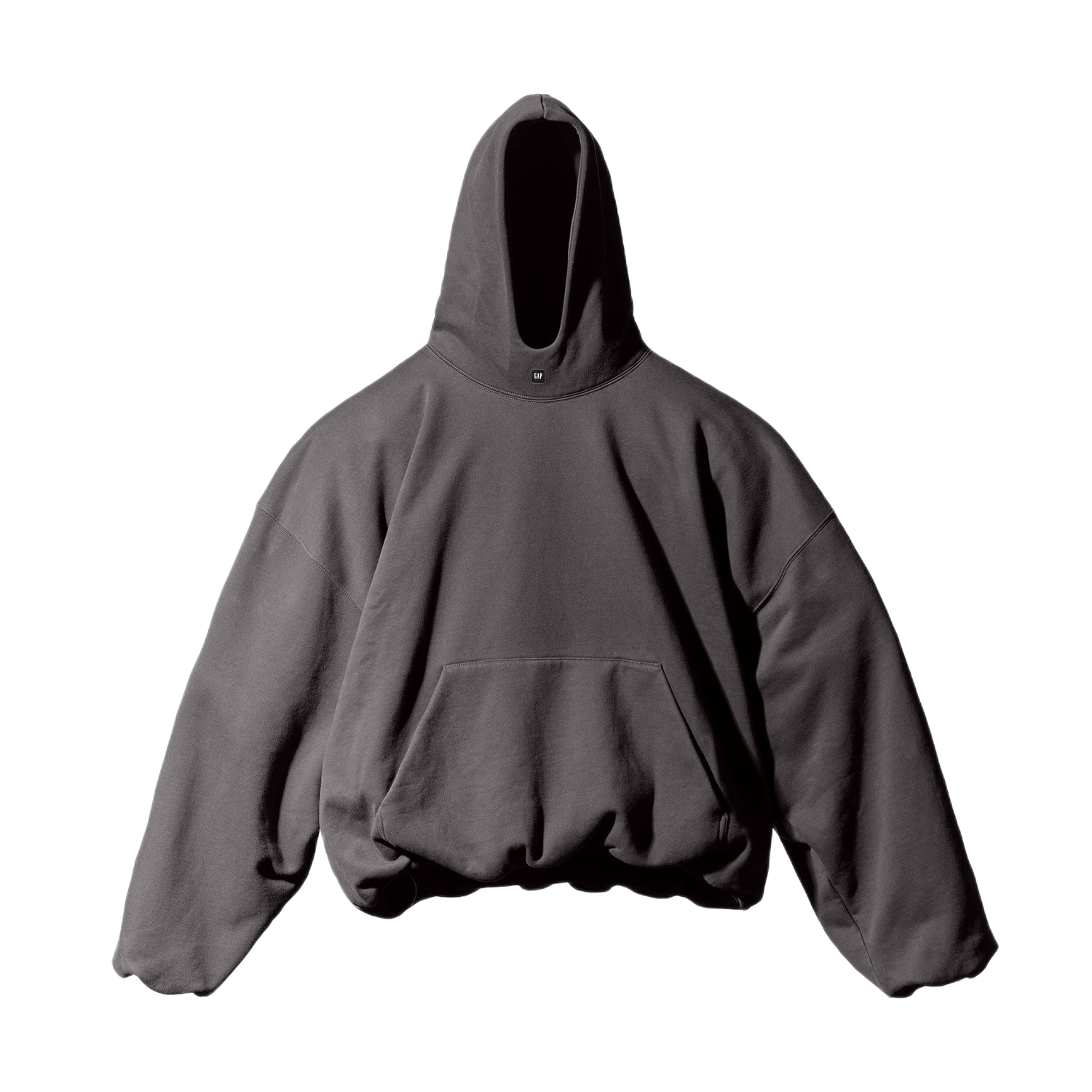Yeezy Gap Balenciaga Logo Hoodie Dark Grey