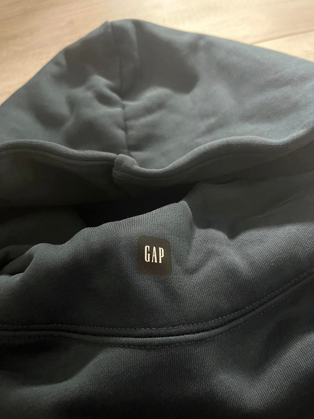 Yeezy Gap Balenciaga Logo Hoodie Dark Blue LC
