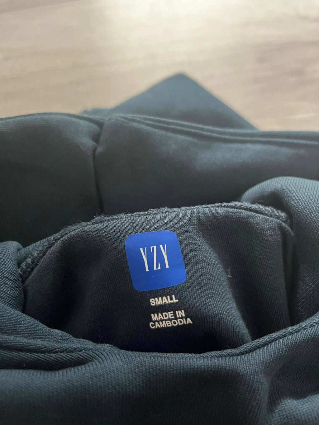 Yeezy Gap Balenciaga Logo Hoodie Dark Blue LC