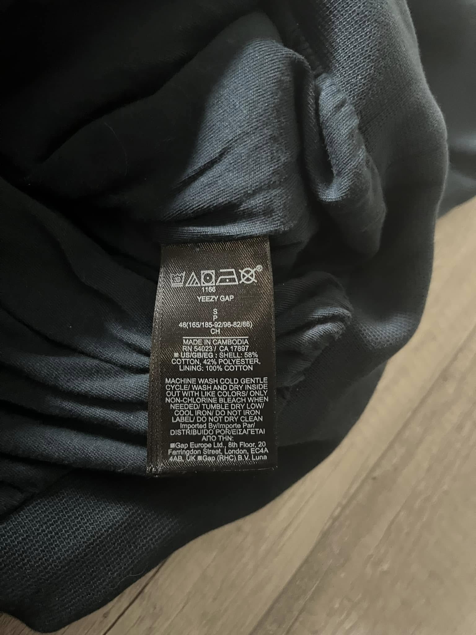 Yeezy Gap Balenciaga Logo Hoodie Dark Blue LC