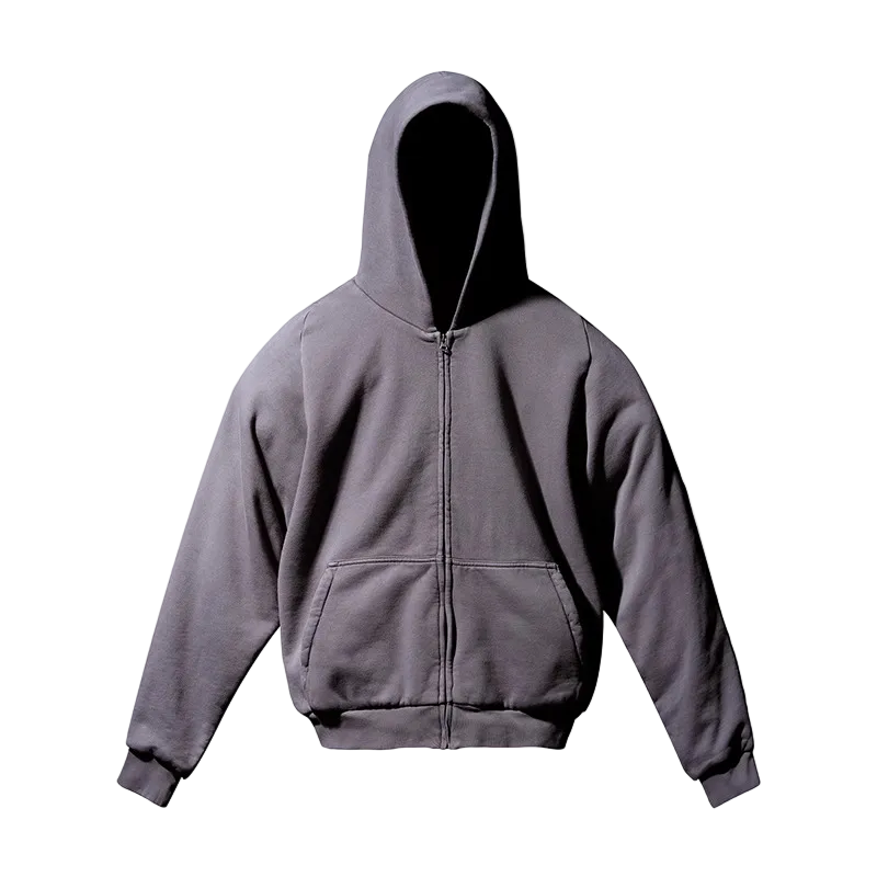 Yeezy Gap Cotton Fleece Zip Up Dark Grey