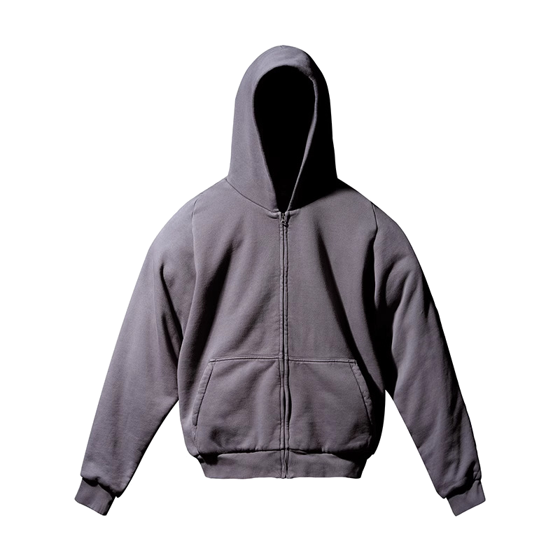 Yeezy Gap Cotton Fleece Zip Up Dark Grey