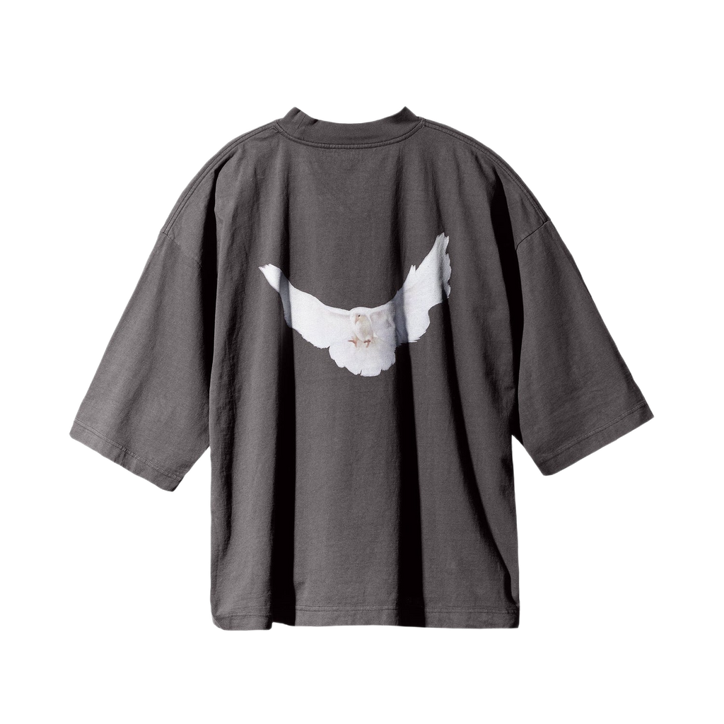 Yeezy Gap Balenciaga Dove 3/4 Sleeve Tee Dark Grey LC