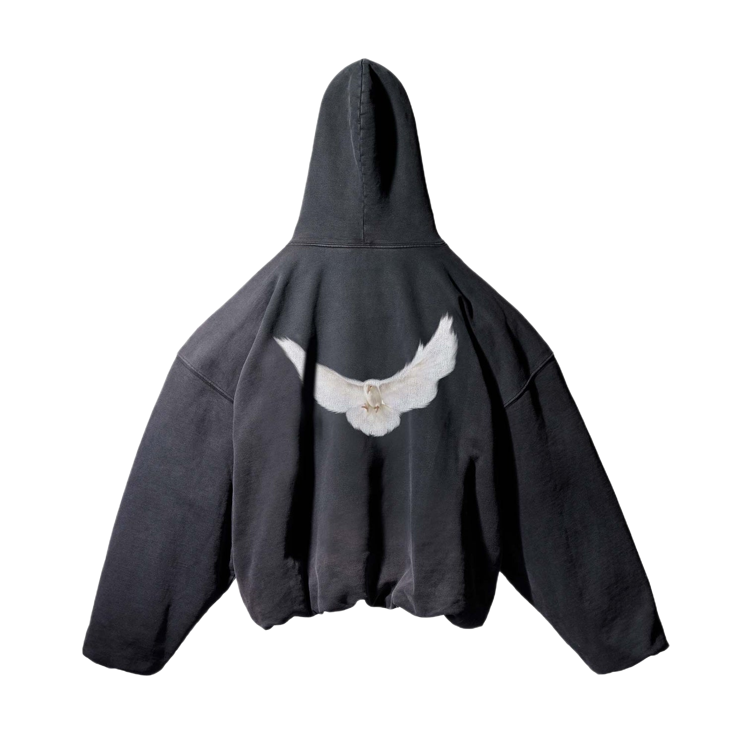 Yeezy Gap Balenciaga Dove Hoodie Washed Black Laa
