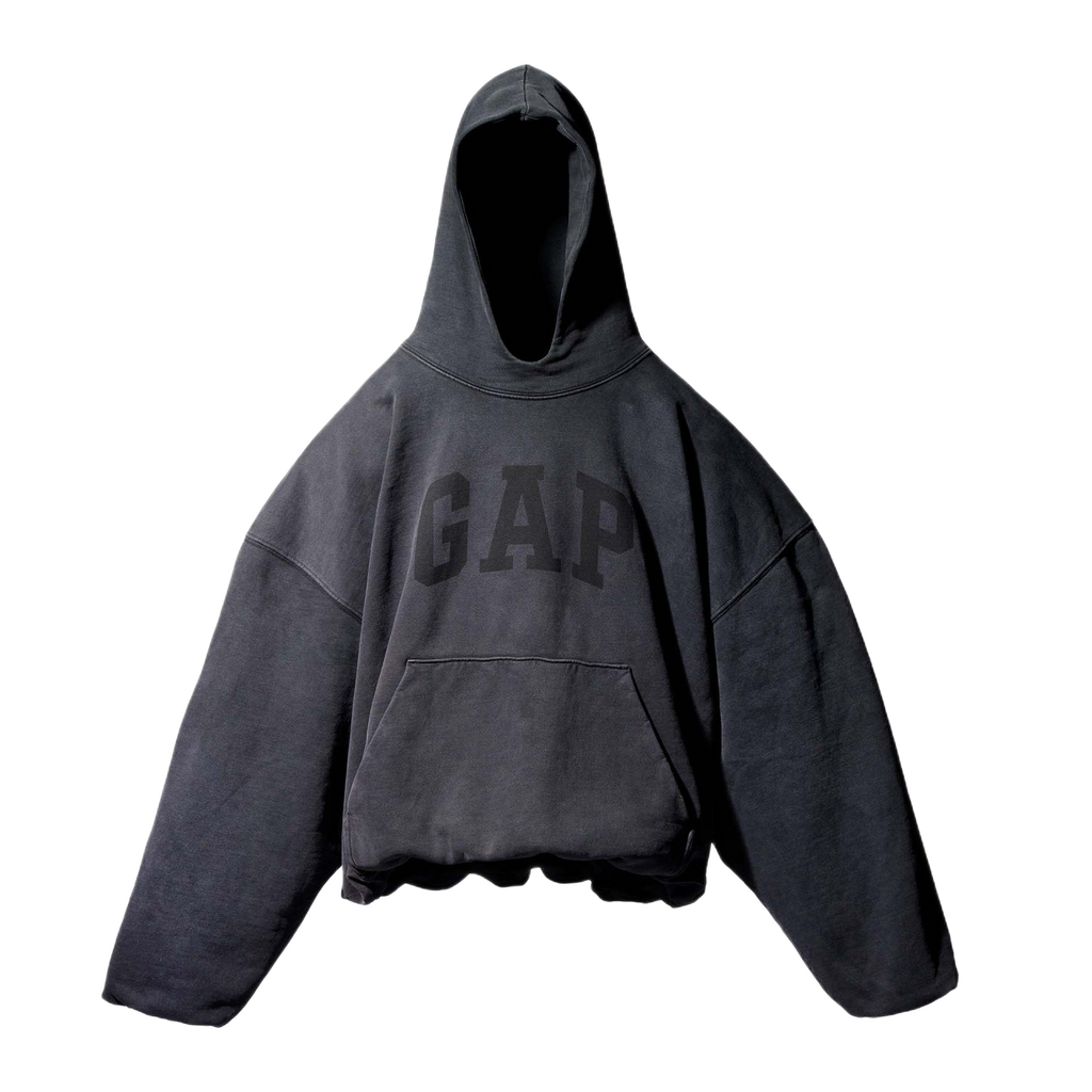 Yeezy Gap Balenciaga Dove Hoodie Washed Black Laa