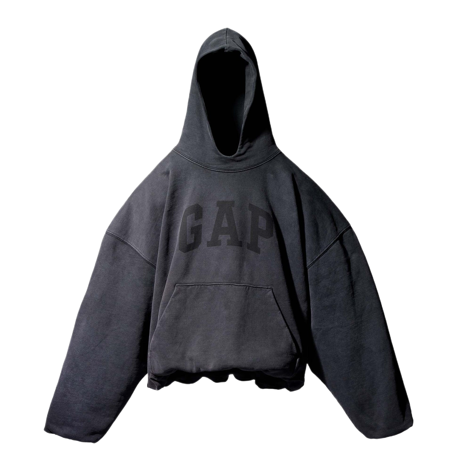 Yeezy Gap Balenciaga Dove Hoodie Washed Black Laa