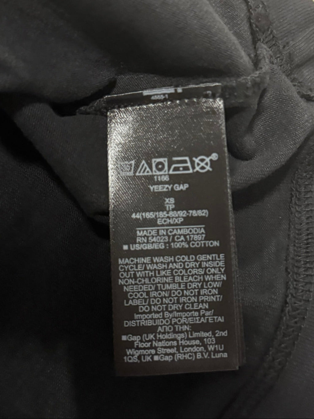 Yeezy Gap Balenciaga Dove 3/4 Sleeve Tee Black LC