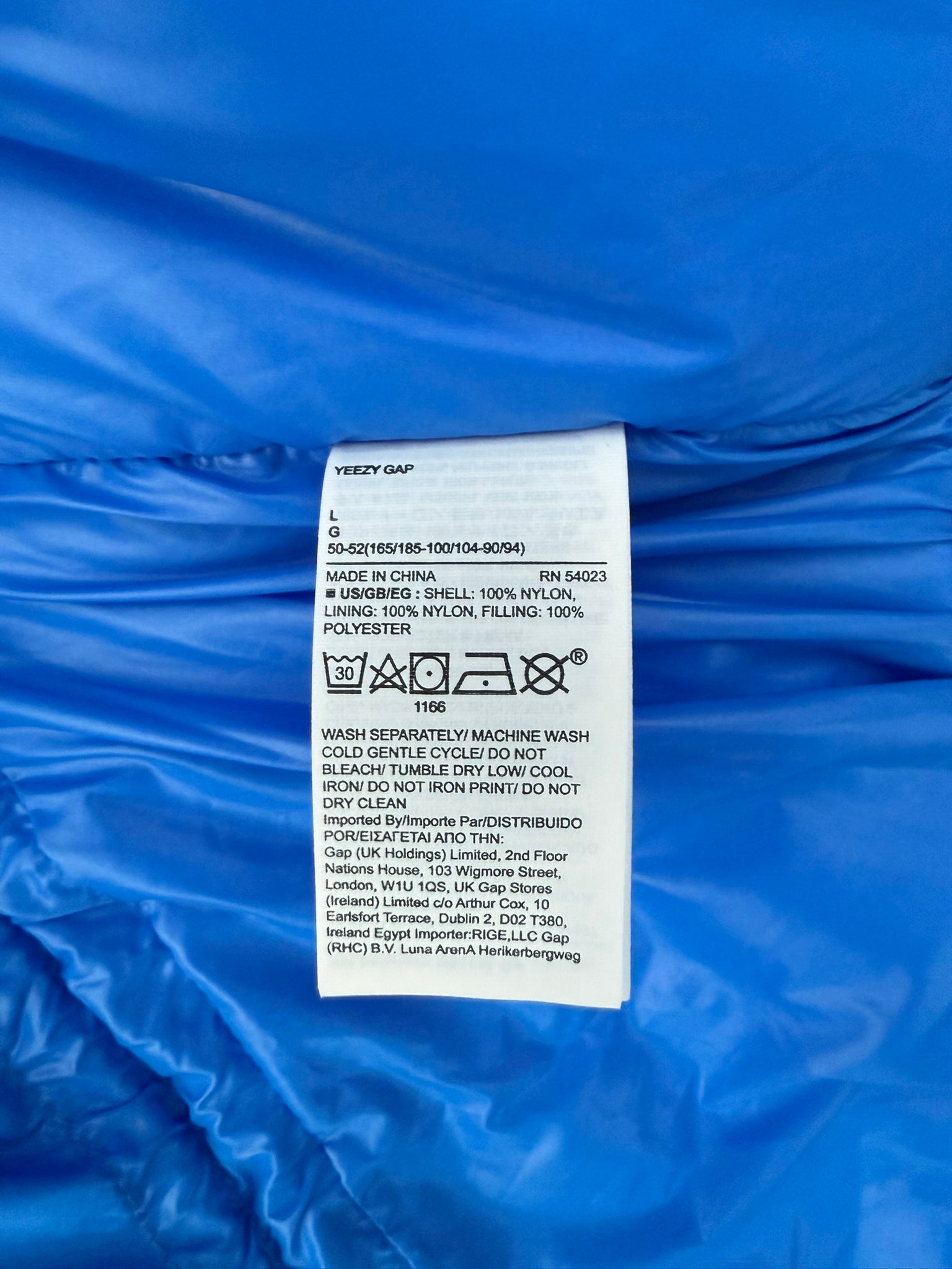 Yeezy Gap Round Jacket Blue V1 LC