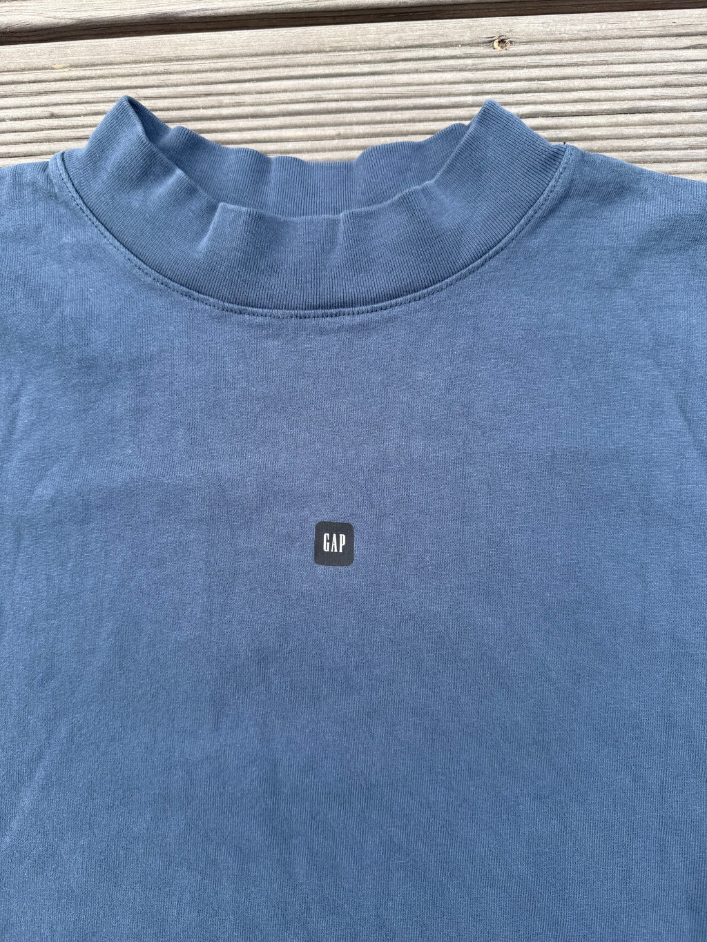 Yeezy Gap Balenciaga Logo Longsleeve Dark Blue