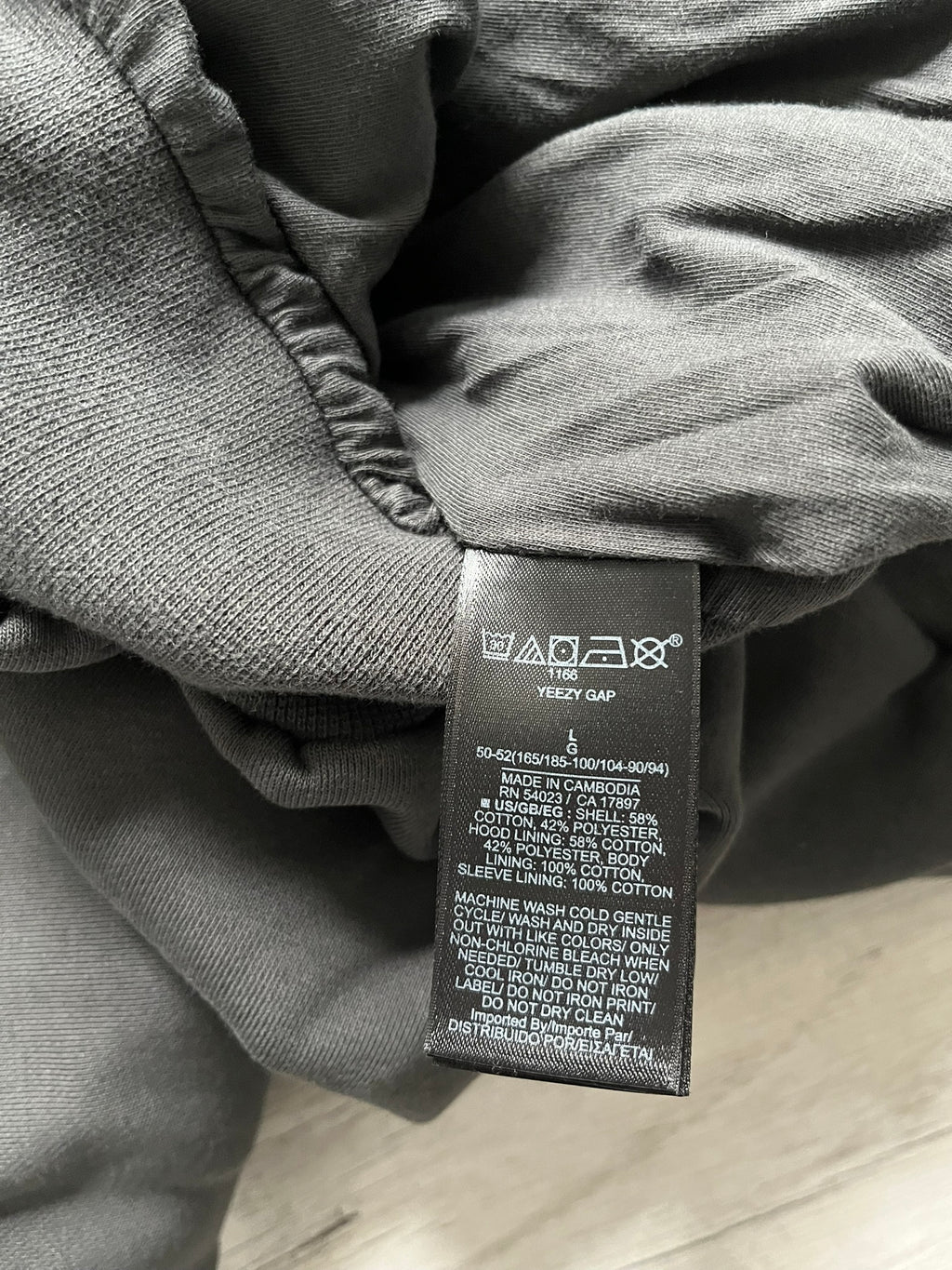 Yeezy Gap Balenciaga Dove Hoodie Black LC