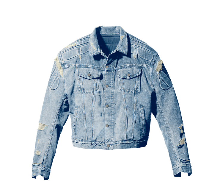 Yeezy Gap Balenciaga Padded Denim Jacket