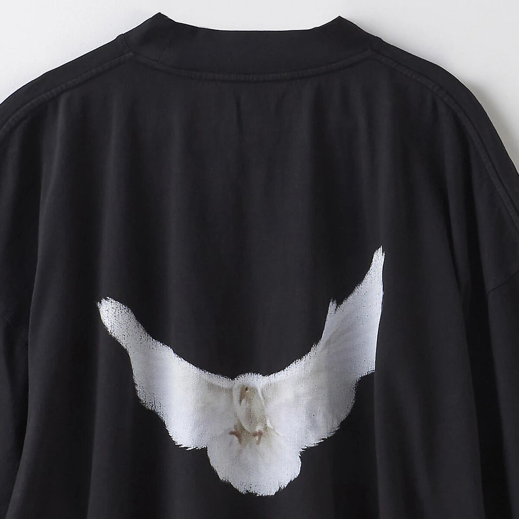 Yeezy Gap Balenciaga Dove 3/4 Sleeve Tee Black LC