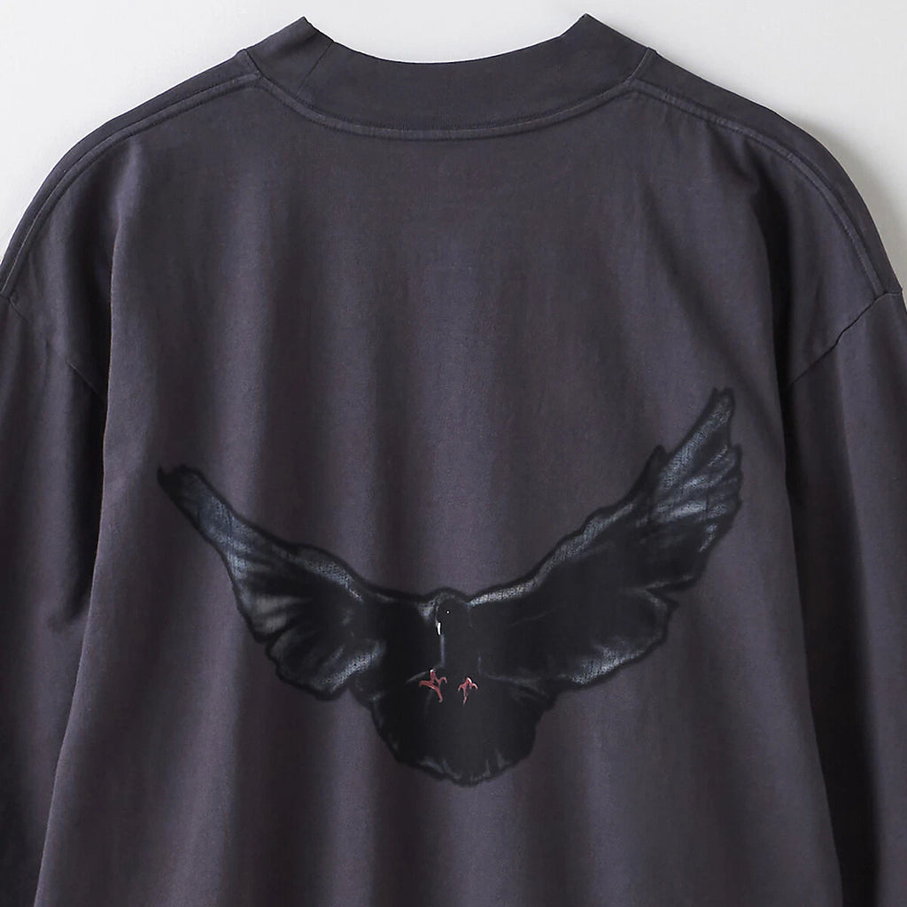 Yeezy Gap Balenciaga Dove Longsleeve Tee Dark Grey LC