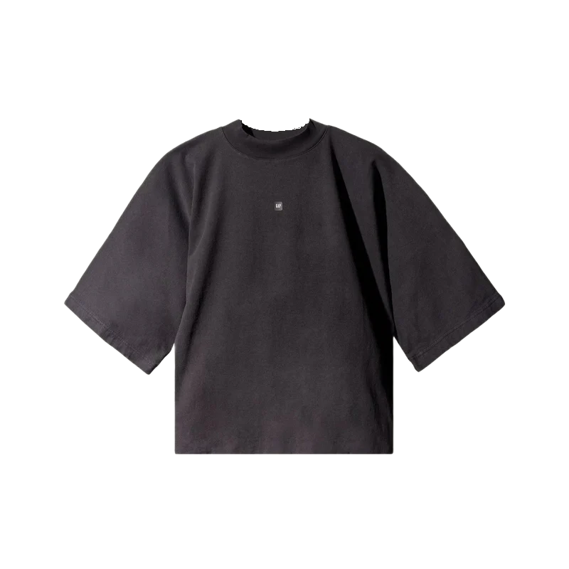 Yeezy Gap Balenciaga Logo No Seam Tee Black