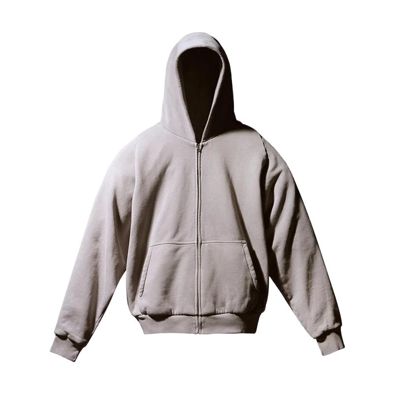Yeezy Gap Cotton Fleece Zip Up Light Grey