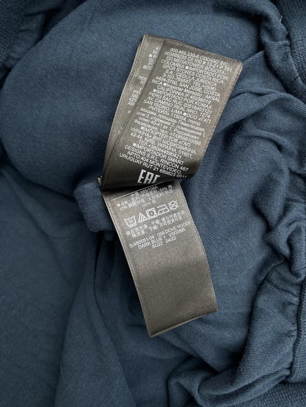 Yeezy Gap Balenciaga Dove Hoodie Dark Blue LC