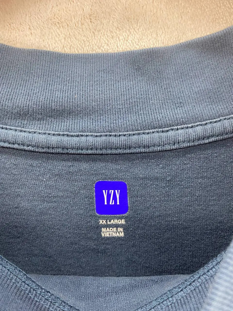 Yeezy Gap Balenciaga Dove Longsleeve Tee Dark Blue LC