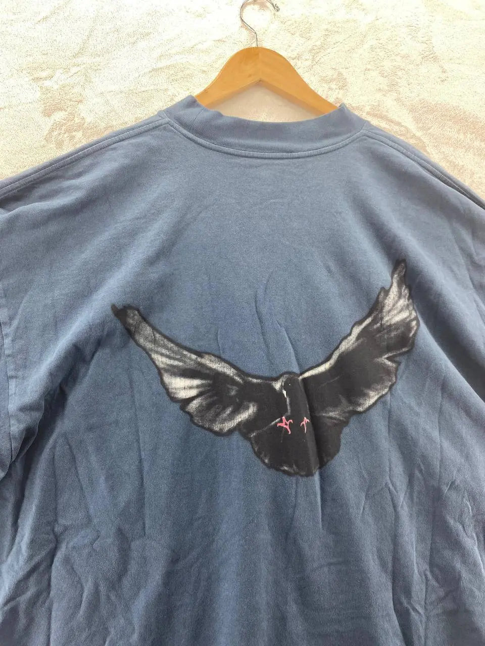 Yeezy Gap Balenciaga Dove Longsleeve Tee Dark Blue LC
