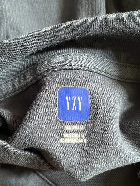 Yeezy Gap Balenciaga Dove 3/4 Sleeve Tee Dark Blue LC