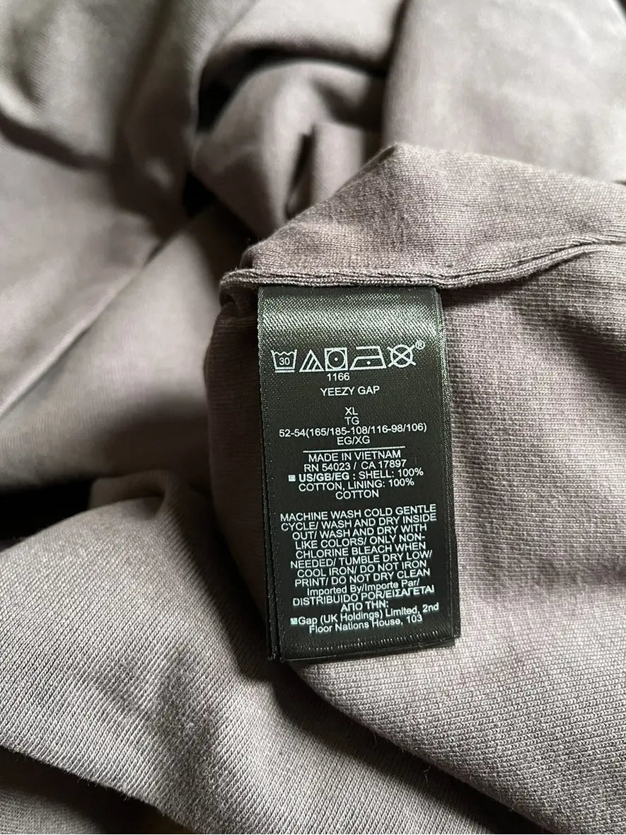 Yeezy Gap Balenciaga Dove No Seam Tee Dark Grey LC