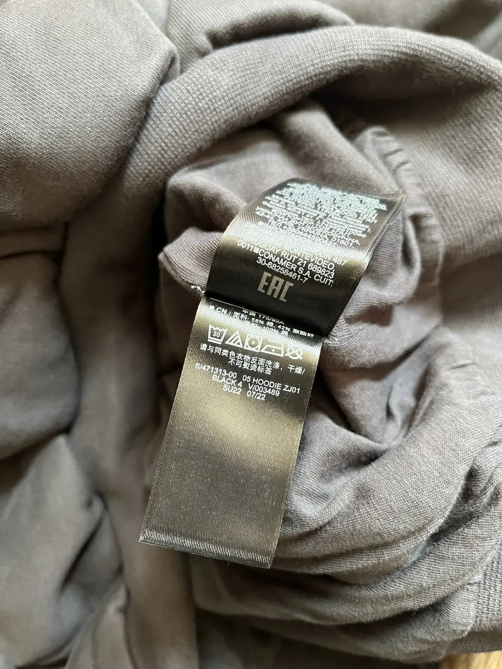 Yeezy Gap Balenciaga Logo Hoodie Black LC