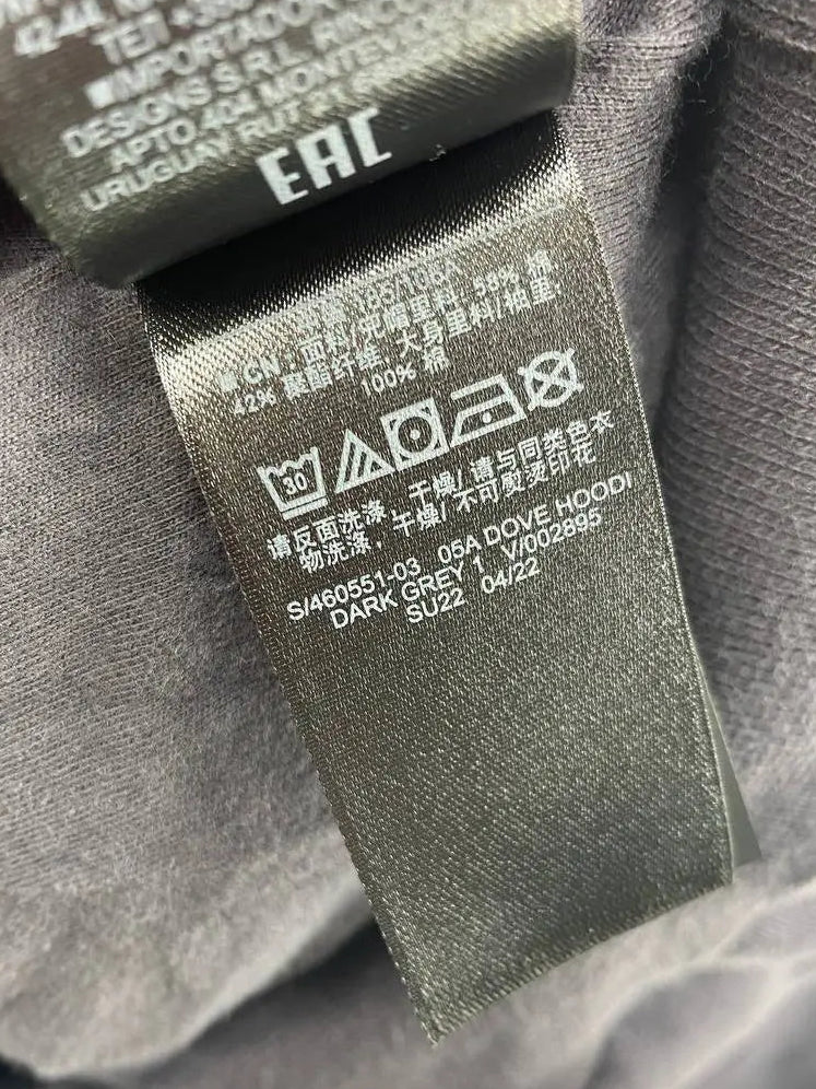 Yeezy Gap Balenciaga Dove Hoodie Dark Grey LC