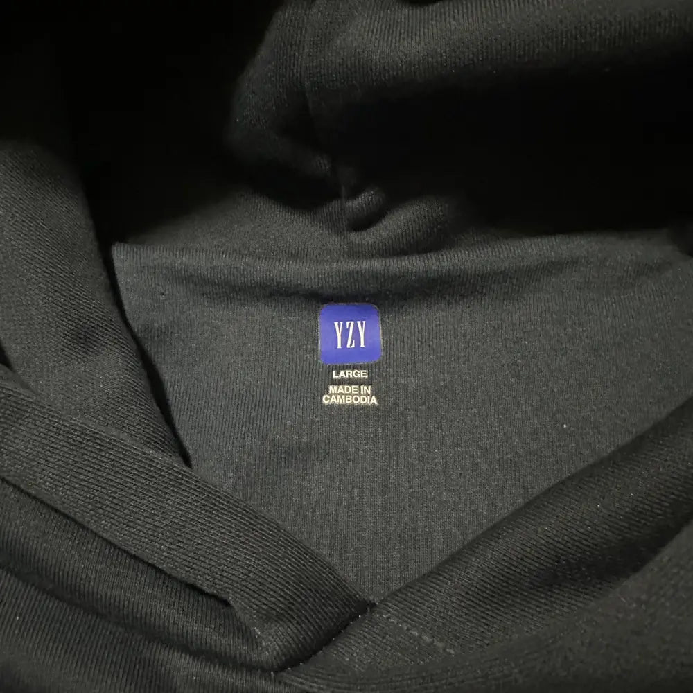Yeezy Gap Balenciaga Dove Shrunken Hoodie Dark Blue LC